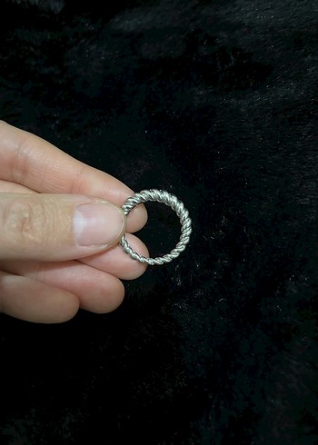 Gri Minimalist Yüzük - Görsel 5