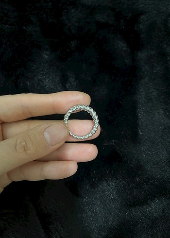 Gri Minimalist Yüzük - Görsel 2