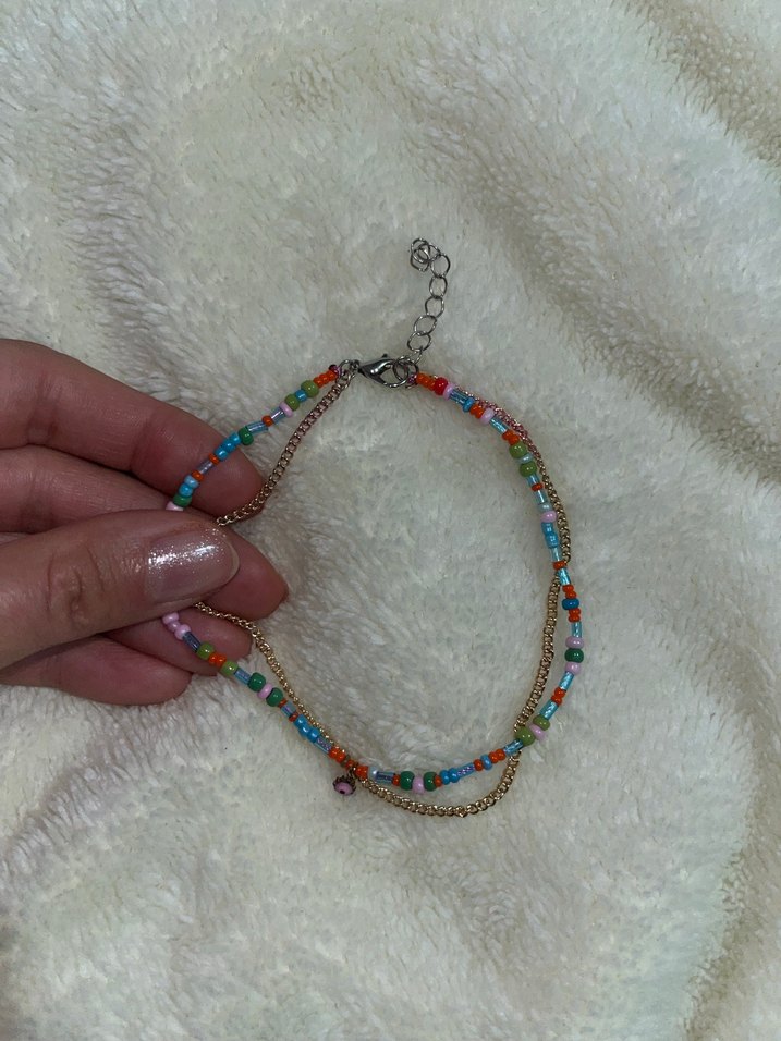 Renkli Boncuklu Halhal - Görsel 5