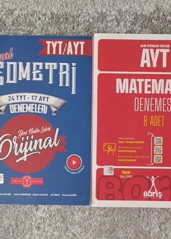 TYT/AYT/YKS, Geometri ve AYT Matematik Deneme Kitapları.