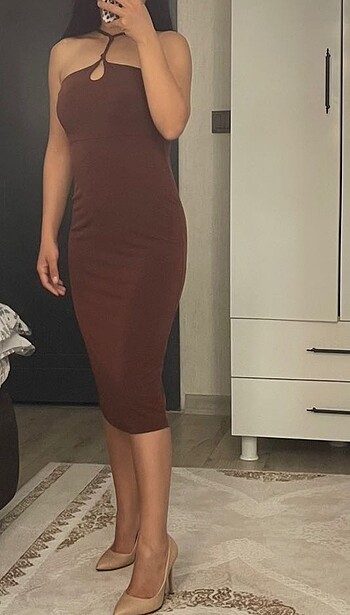 Kahverengi Elbise