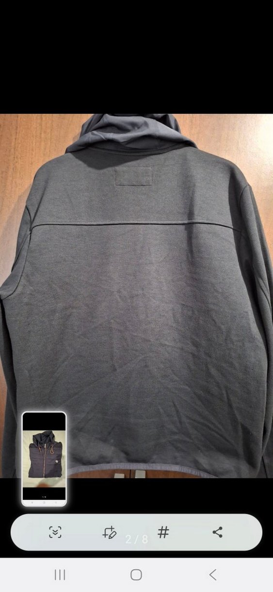 Siyah Kapüşonlu Fermuarlı Erkek Mont - Görsel 2