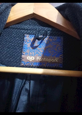 Düğmeli Gri Erkek Yün Kaban - Görsel 3