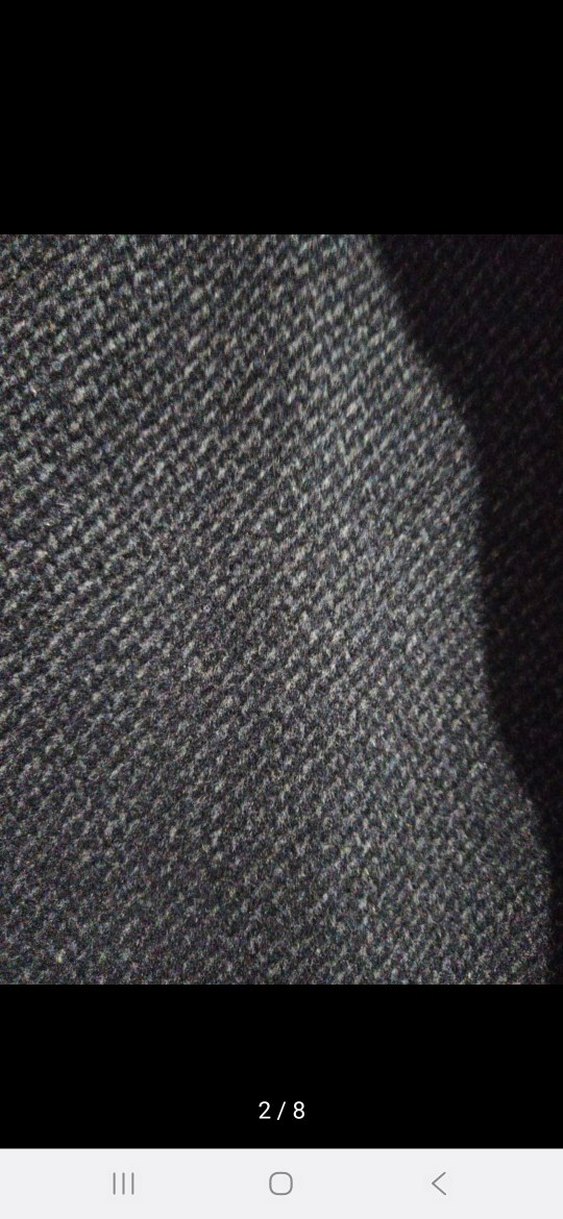 Düğmeli Gri Erkek Yün Kaban - Görsel 2