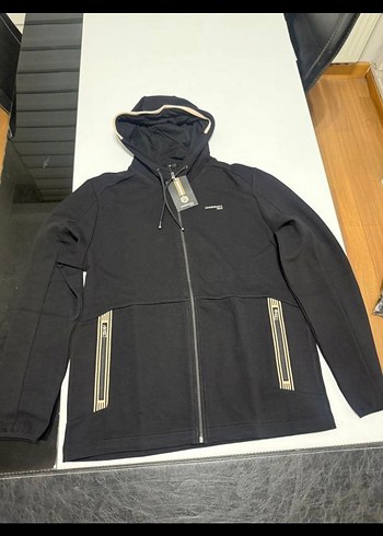 Fermuarlı Siyah Erkek Street Wear Sweatshirt - Görsel 2