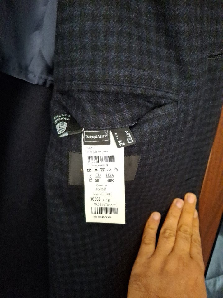 Sarar Sartoria Vintage Erkek Kaban Palto Tamamen El İşçiliği - Görsel 5