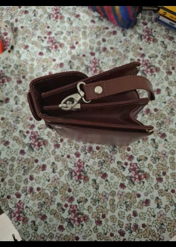 Kahverengi Deri Tokalı Vintage Kadın Portföy Çanta - Görsel 4