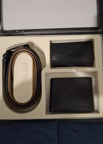 Bordo Modern Klasik Erkek Omuz Çantası ve Siyah Kemer Cüzdan Set - Görsel 3