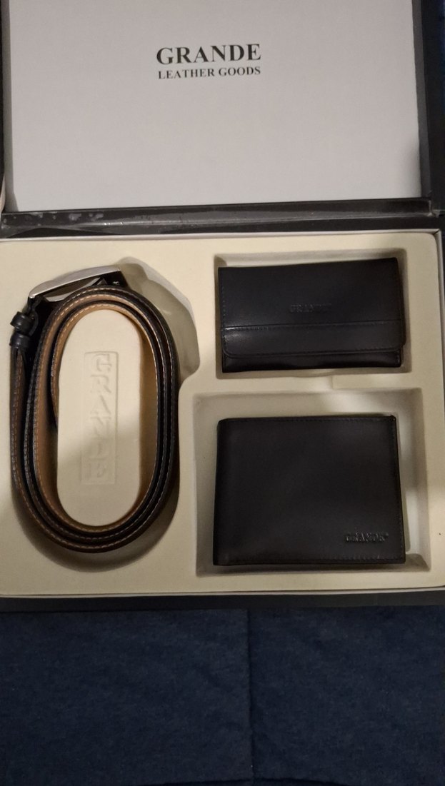 Bordo Modern Klasik Erkek Omuz Çantası ve Siyah Kemer Cüzdan Set - Görsel 3