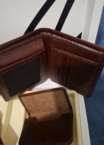 Matras Kahverengi Vintage Erkek Cüzdan Seti - Görsel 4