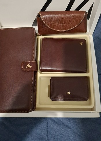 Matras Kahverengi Vintage Erkek Cüzdan Seti - Görsel 2