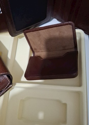 Matras Kahverengi Vintage Erkek Cüzdan Seti - Görsel 7