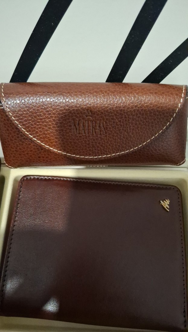 Matras Kahverengi Vintage Erkek Cüzdan Seti - Görsel 3