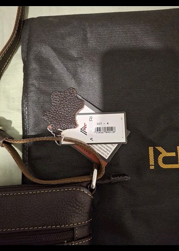 Deri Fermuarlı Kadın Çanta - Kahverengi AKA - Görsel 7