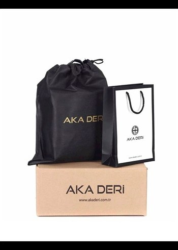 Deri Fermuarlı Kadın Çanta - Kahverengi AKA - Görsel 4