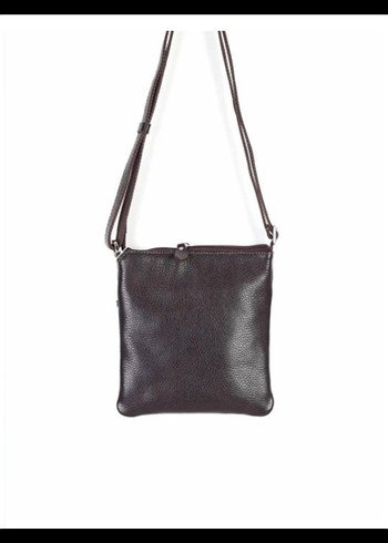 Deri Fermuarlı Kadın Çanta - Kahverengi AKA - Görsel 3