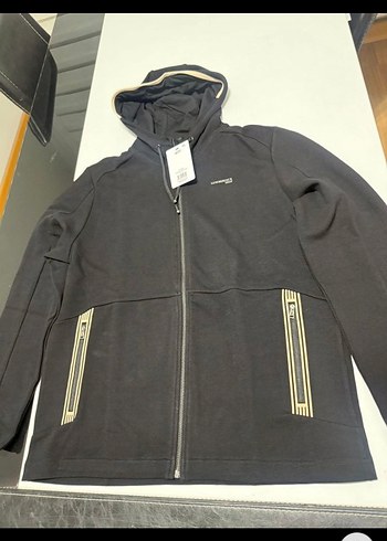 Erkek Siyah Fermuarlı Street Wear Sweatshirt - Görsel 6