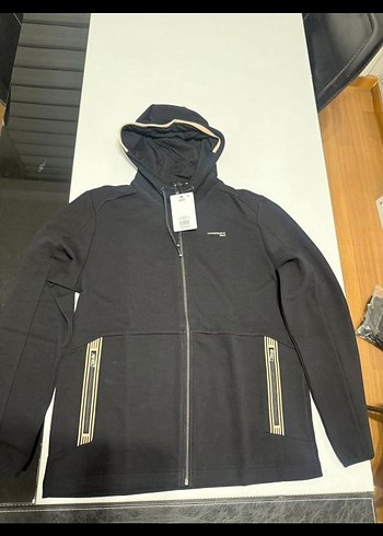 Erkek Siyah Fermuarlı Street Wear Sweatshirt - Görsel 3