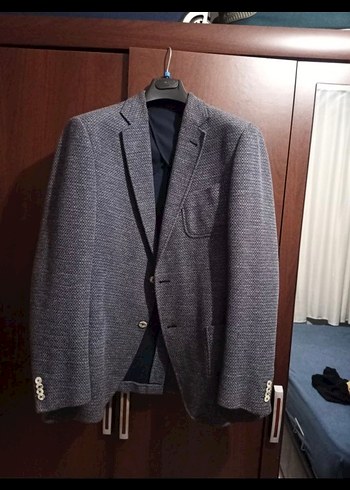 Gri Düğmeli Erkek Takım Ceketi 3 adet ceket - Görsel 11