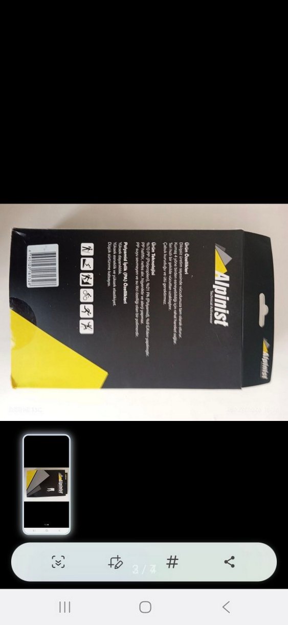 Alpinist Siyah içlik alt m beden - Görsel 2