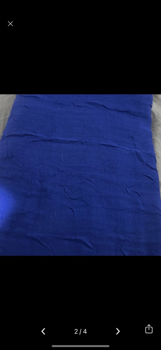 Diella Koyu Mavi  Bambu Kadın Şal - Görsel 2