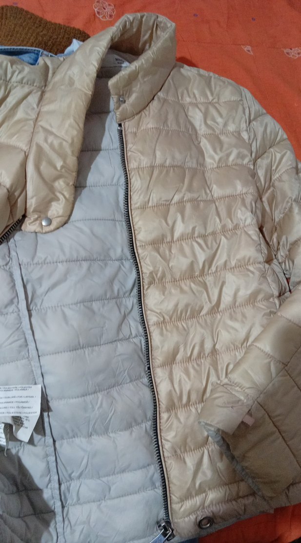 Bej Kadın Fermuarlı Günlük Ceket - Görsel 3