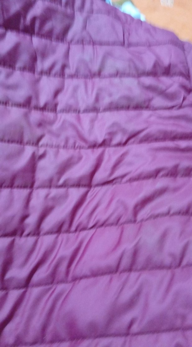 Fermuarlı Mor Kadın Kışlık Mont - Görsel 4