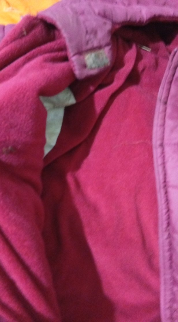 Fermuarlı Mor Kadın Kışlık Mont - Görsel 2