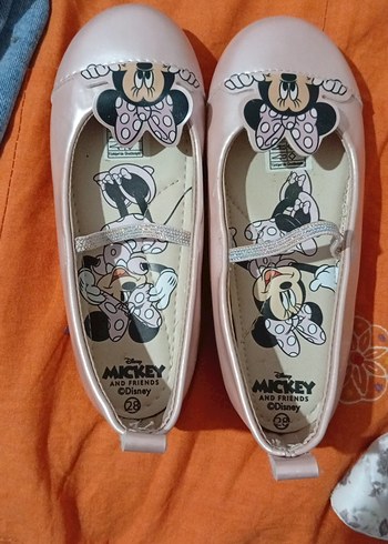 Pembe Minnie Baskılı Kız Babet Ayakkabı - Görsel 4