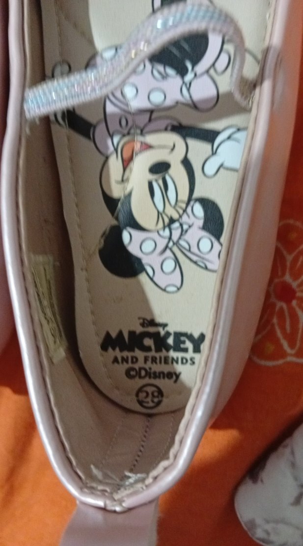 Pembe Minnie Baskılı Kız Babet Ayakkabı - Görsel 2