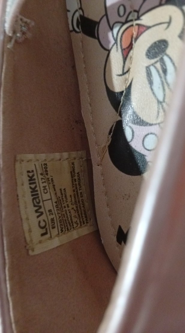 Pembe Minnie Baskılı Kız Babet Ayakkabı - Görsel 3