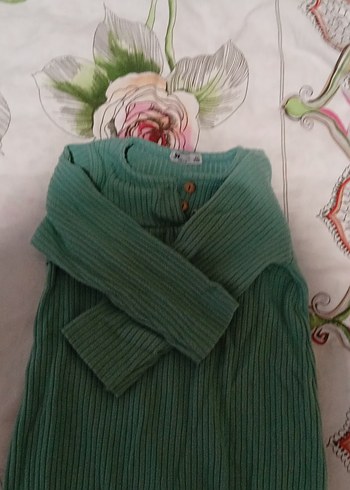 Kız Çocuk Bohem Örgü Triko Tulumlar - Görsel 5