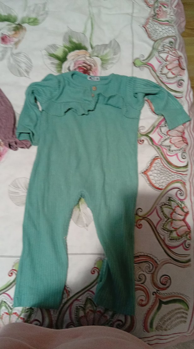 Kız Çocuk Bohem Örgü Triko Tulumlar - Görsel 3