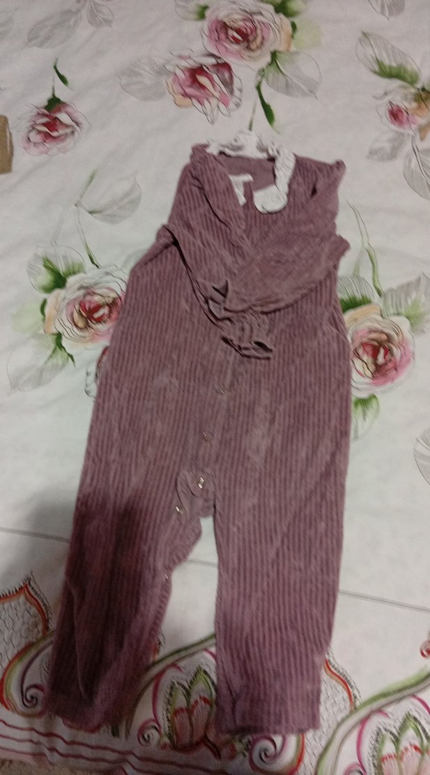 Kız Çocuk Bohem Örgü Triko Tulumlar - Görsel 4