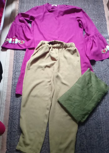 Şal+Pantolon+Tunik - Görsel 2