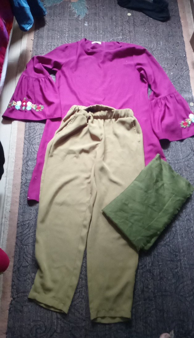 Şal+Pantolon+Tunik - Görsel 2