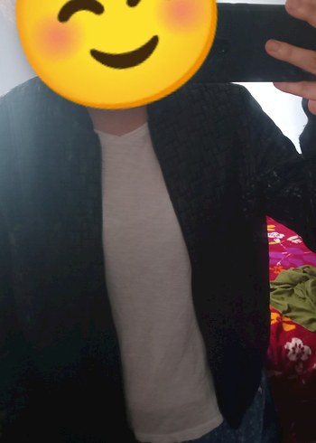 Siyah Deri Fermuarlı  Ceket - Görsel 3