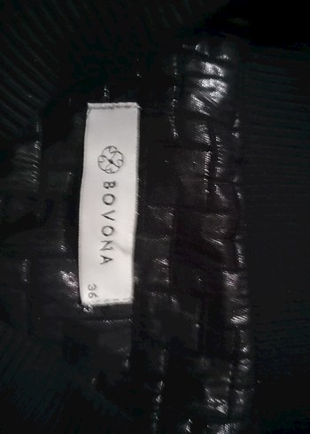 Siyah Deri Fermuarlı  Ceket - Görsel 4