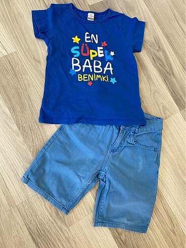 LC Waikiki 3-4 yaş erkek çocuk şort t-shirt takım