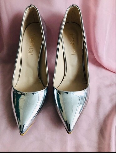 38 Beden Gümüş stiletto