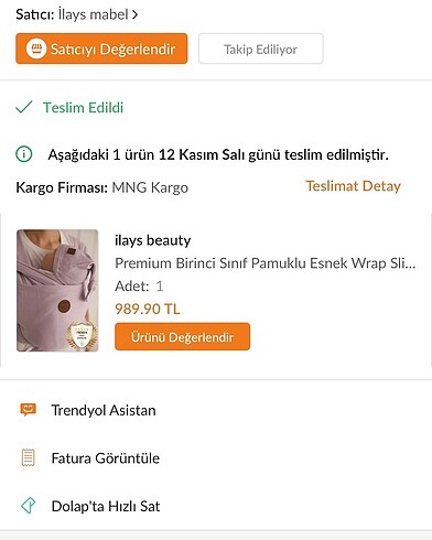 İlays Mor Wrang Sling