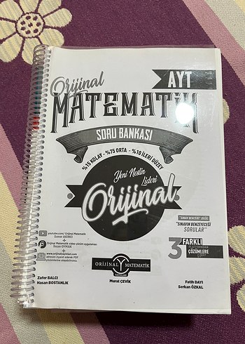 Orijinal AYT Matematik Soru Bankası