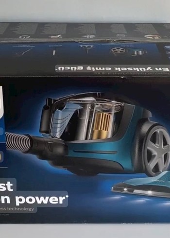 Philips Marathon elektrikli süpürge sıfır ambalajında yeni ürün