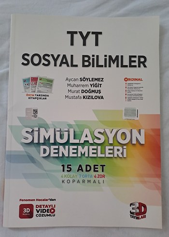 TYT Sosyal Bilimler Simülasyon Denemeleri - 15 Adet