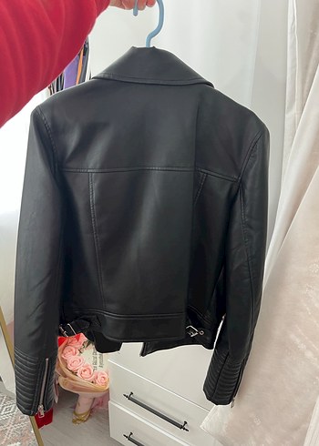 Siyah Deri Ceket - Görsel 2