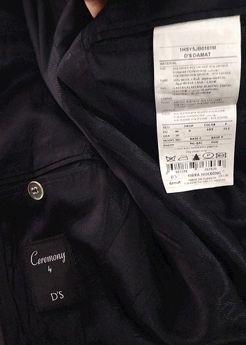 Düğmeli Siyah Erkek Ceket - Görsel 3