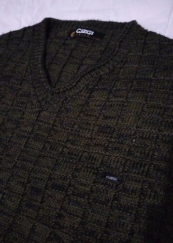 Kadın Gri Triko Bisiklet Yaka Kazak - Görsel 2