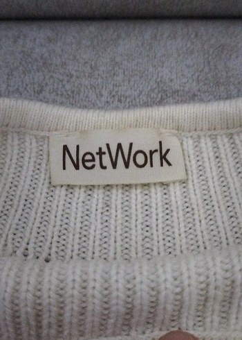 Düğmeli Beyaz Balıkçı Yaka Kadın Kazak - Görsel 2