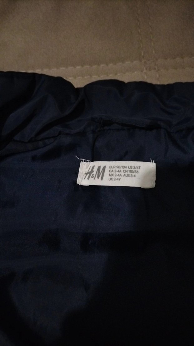 Erkek Çocuk Fermuarlı Yelek Mavi Gri - Görsel 2