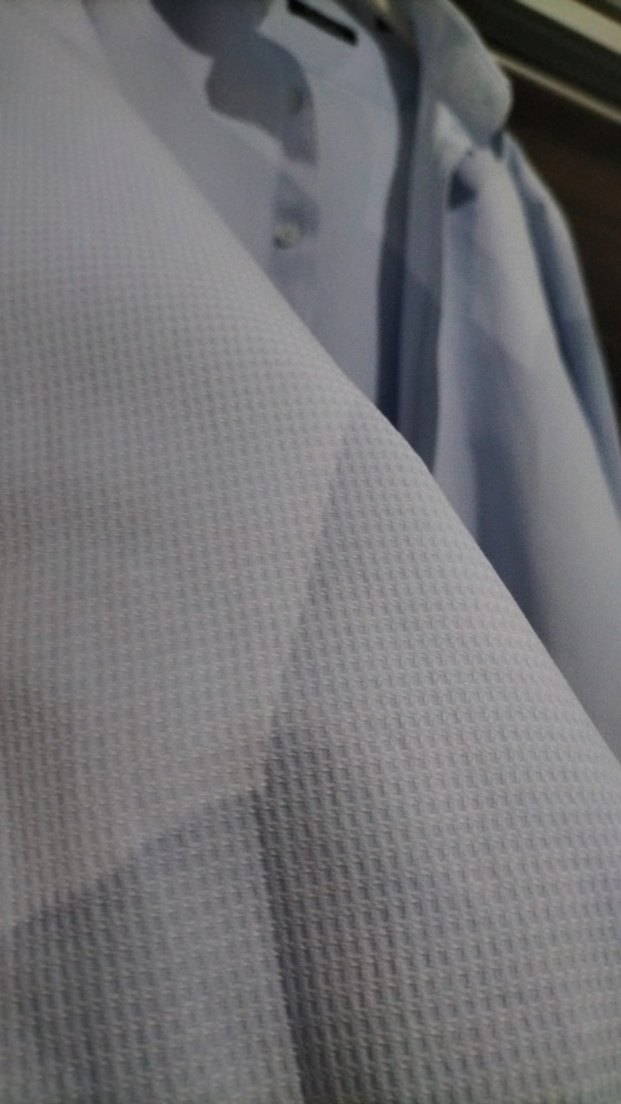 Düğmeli Mavi Erkek Gömlek - Görsel 3